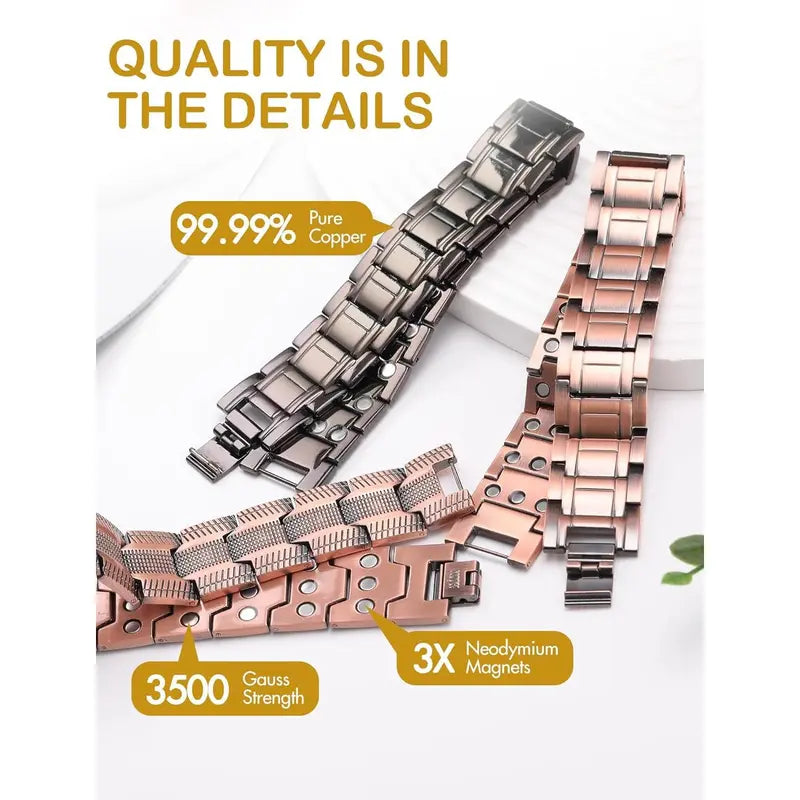 Copper magnetic bracelet-Relieve fatigue and promote blood circulation